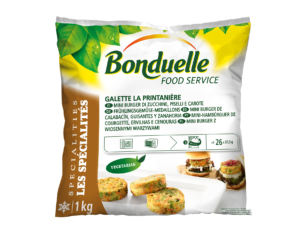 03083681079050 Mini burger de verdura Mini-Hambúrguer de Courgette Ervilhas e Cenouras